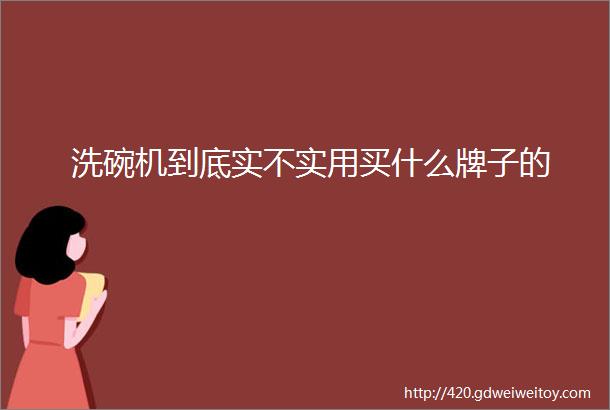 洗碗机到底实不实用买什么牌子的